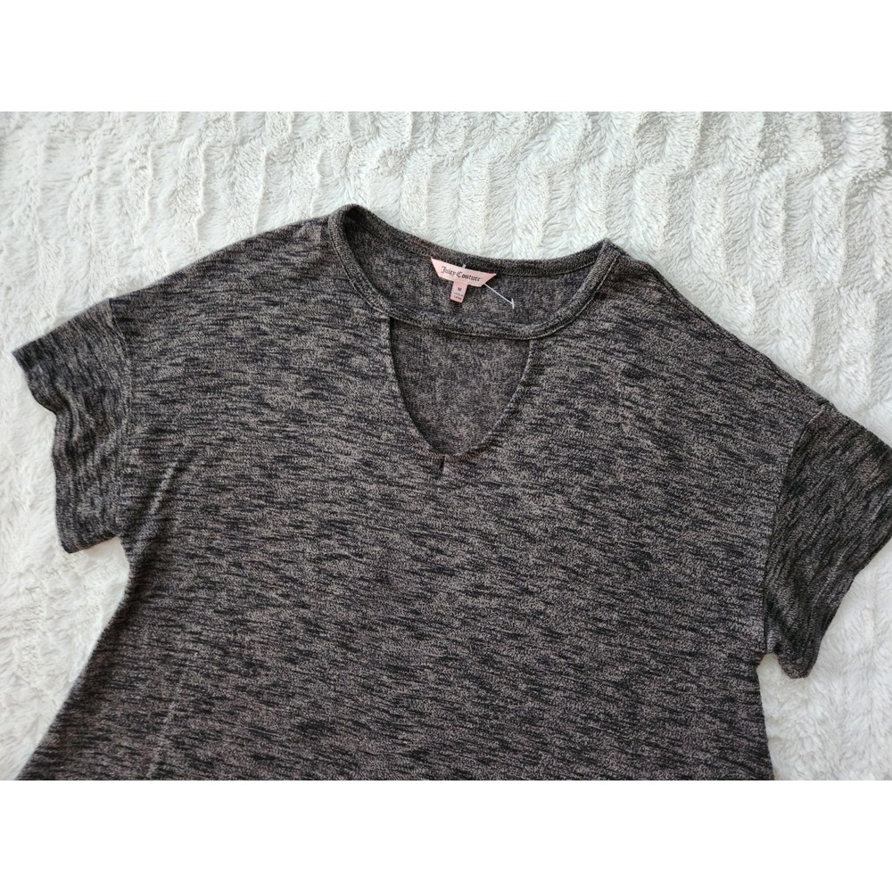 Juicy Couture Women's‎ Top Shirt Gray short sleeved Size Medium